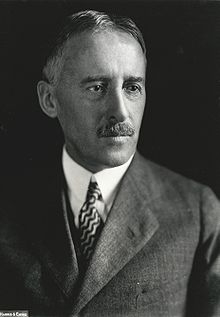Henry Lewis Stimson (September 21, 1867 – October 20, 1950) was an American statesman, lawyer, and Republican Party politician who emerged as a leading figure in U.S. foreign policy by serving in both Republican and Democratic administrations. He served as Secretary of War (1911–1913) under President William Howard Taft, Secretary of State (1929–1933) under President Herbert Hoover, and Secretary of War (1940–1945) under Presidents Franklin D. Roosevelt and Harry S. Truman, overseeing American military efforts during World War II. As Secretary of War under President Roosevelt, Stimson was pivotal to the formation of the 10th Mountain Division. An avid outdoorsman, Stimson had made a first ascent of Chief Mountain in Montana’s Glacier National Park area in 1892, climbed in the Alps in 1883 and 1896, making ascents of  the Matterhorn, the Rimpfischhorn and Zinal Rothorn, and became a member of The American Alpine Club in 1913. In December 1941, The American Alpine Club elected him as an Honorary Member, noting “Your interest in mountaineering … and more particularly your immediate interest and endorsement of the suggestion that the Army should organize troops specially trained for mountain warfare, have made it fitting that you should again be associated with the Club.” Stimson was also elected an Honorary Member of the Alpine Club (London) in 1942.